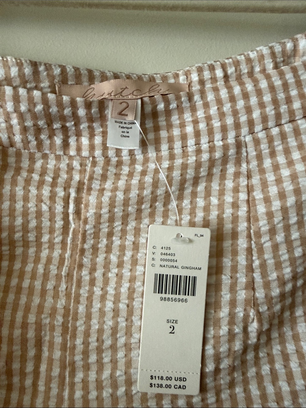 NWT Anthropologie Hutch Gingham Bermuda Shorts - Picture 11 of 11